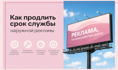 Как продлить срок службы наружной рекламы в Саранске