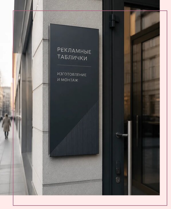 Рекламные таблички в Саранске по цене от 4741 р. | Аванза-Срн