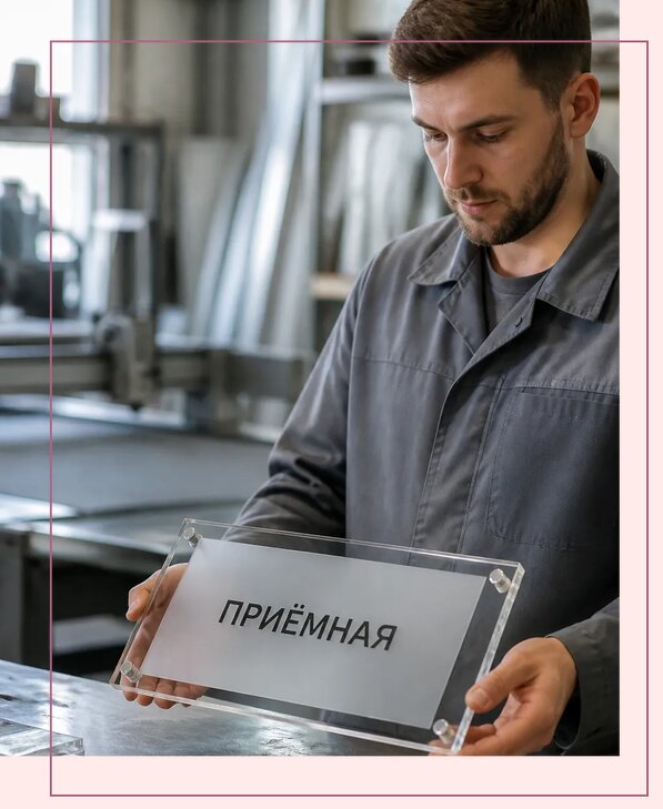 Таблички из оргстекла на заказ в Саранске от 4109 р. | Аванза-Срн